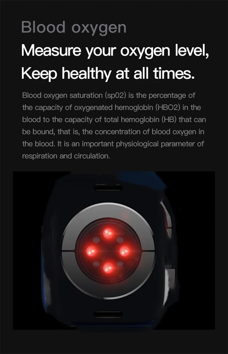 Hiwatch Smartwatch Series 7 blood oxygen