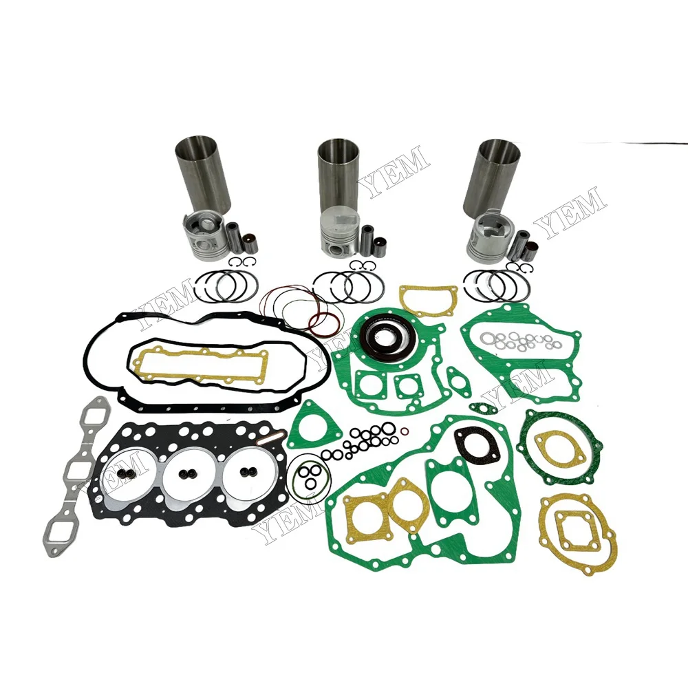 For Mitsubishi S3Q2 Overhaul Kit With Gasket Set Engine Rebuild Kit 3
