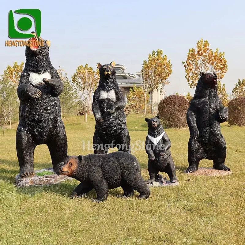 Modern Art Animal Cartoon Sculptures Fiberglass Life Size Bear Mannequin -  Buy Modern Art Animal Cartoon Sculptures Fiberglass Life Size Bear  Mannequin Product on