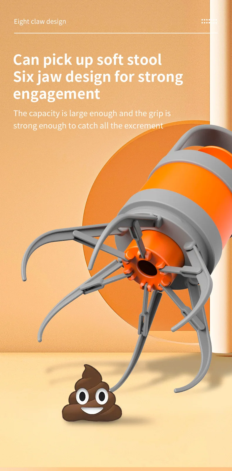 Portable Dog Poop Scooper Sanitary Dog Waste Picker Upper With Bag