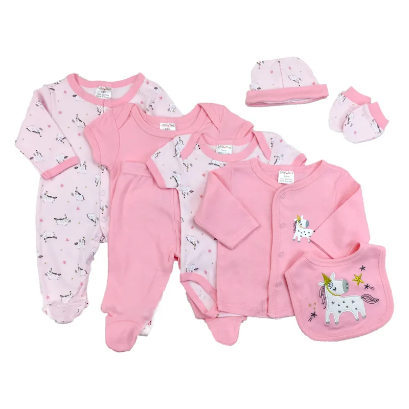 New Born 8 Pieces Baby Clothing 36 Months Baby Skin Friendly Boy Fall