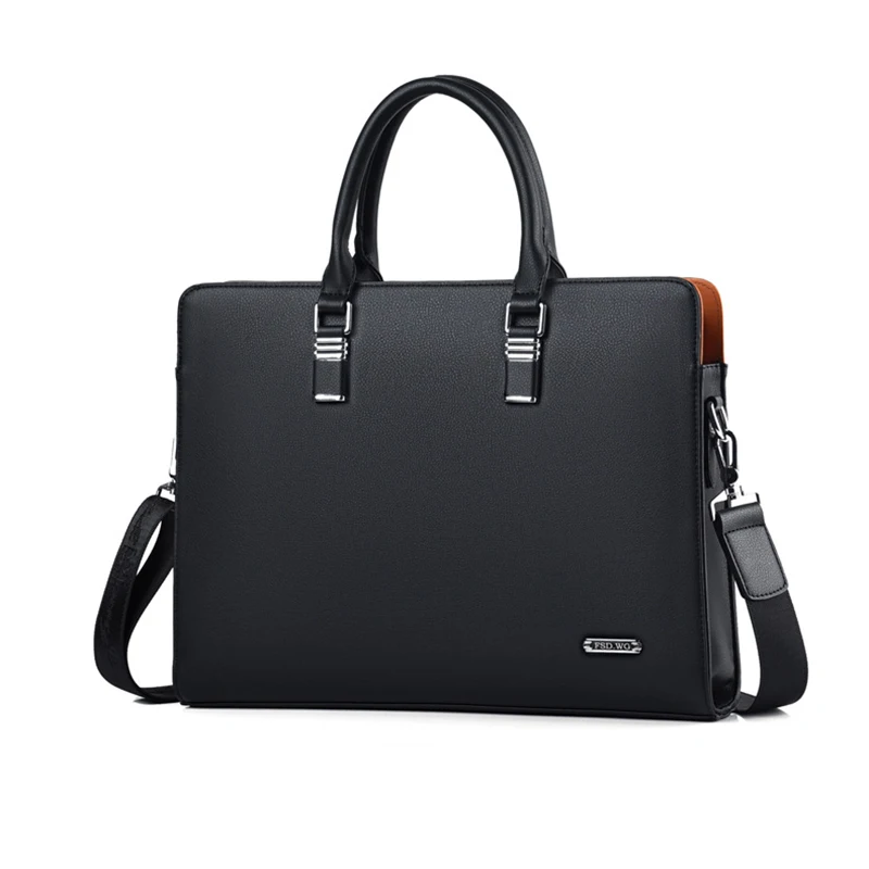 High Quality Waterproof Pu Leather Office Lawyer Student Crossbody