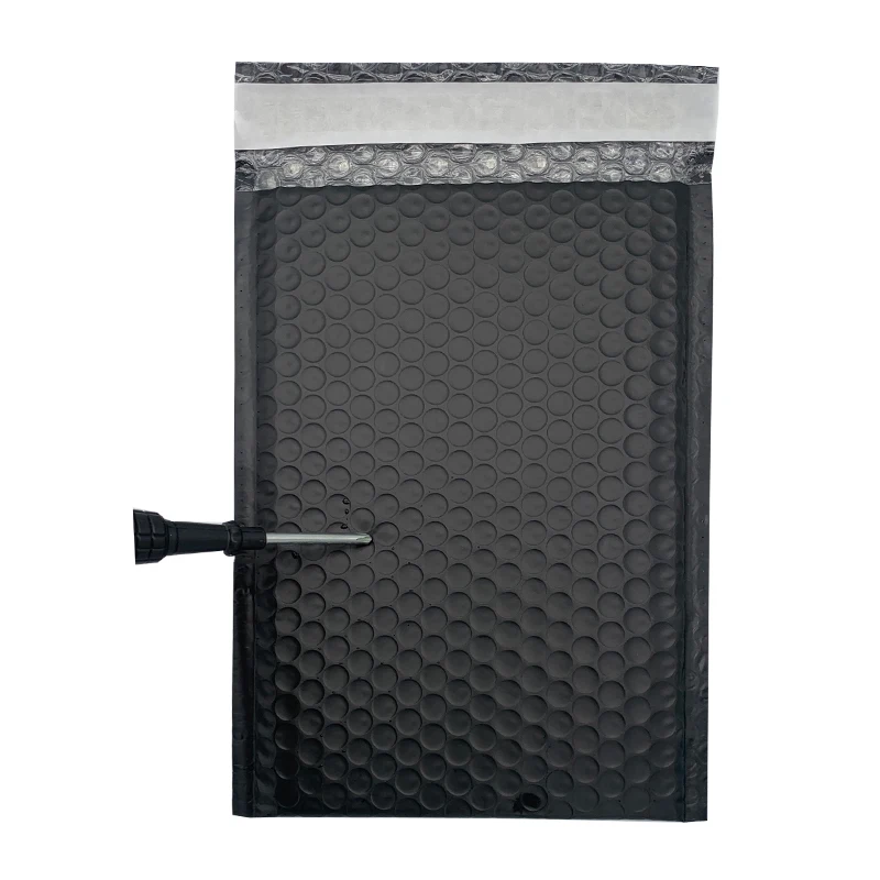 Custom Matt Color Black Bubble Poly Mailers 4x6 Mailing Envelope Poly Bubble Mailer Courier