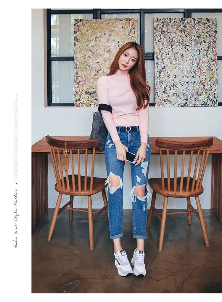 Women's Elegant Air Cushioned Thick Bottom Sneakers Pu Cowhide