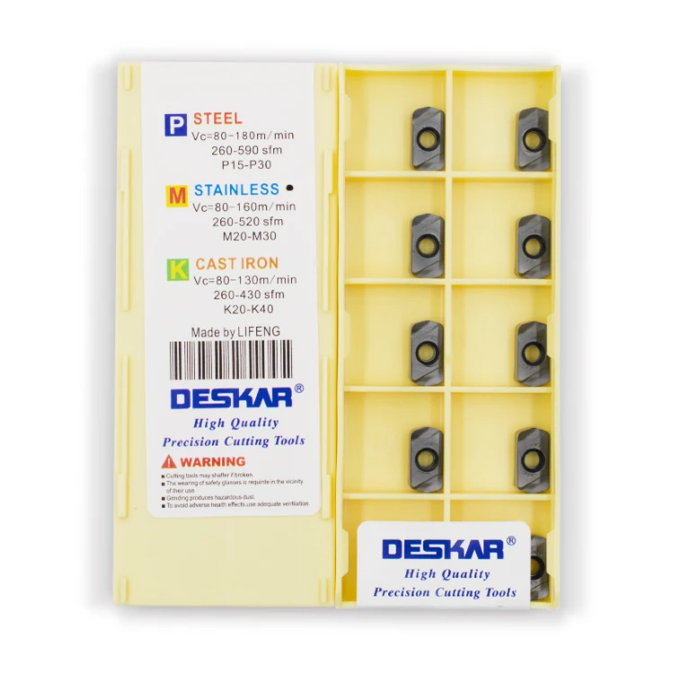 DESKAR SDMT120512-PH LF6018 Carbide Inserts 10pcs | For ASRF12 Milling Cutter