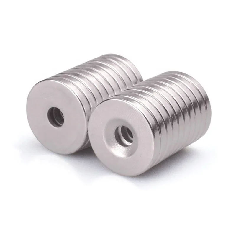 N35 Round Countersunk Neodymium Magnet with Screw