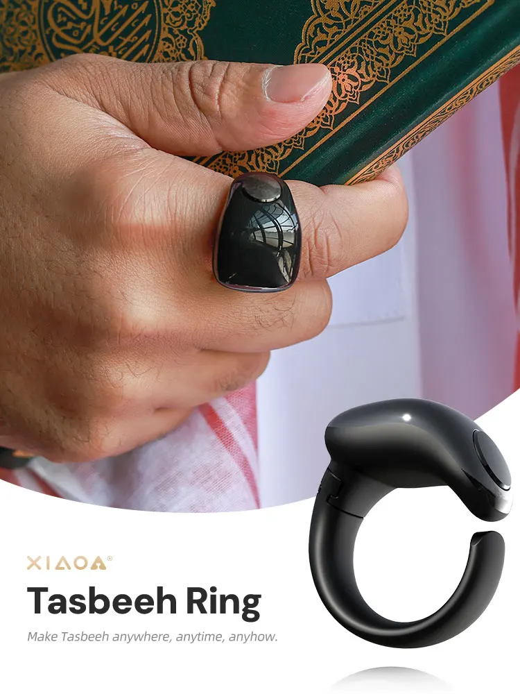Bague De Compteur Tasbih Rechargeable Intelligente Avec Batterie De 40