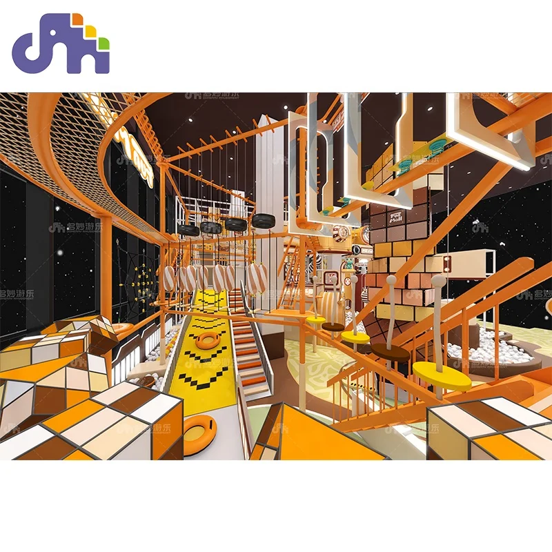 Domerry New Design Customized Commercial Kids Amusement Park Facilities Indoor Playground Slides Soft Play Amusement Machine