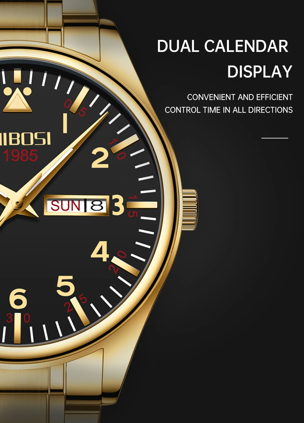 Nibosi 2571 Men's Wrist Watch For Men,Watch Quartz Watches For Men,Men