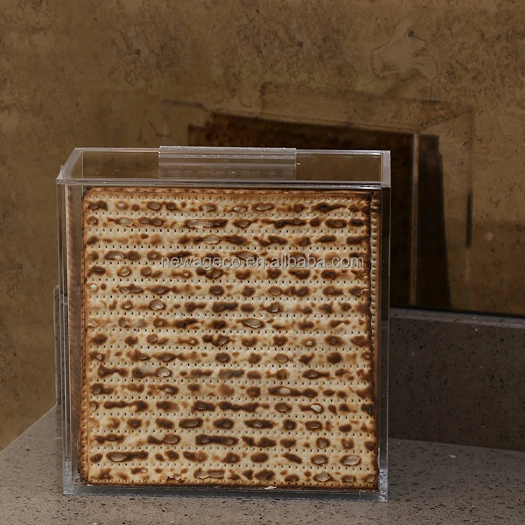 Factory Custom Lucite Matzah Box / Jewish Matzah Box / Acrylic Matzah