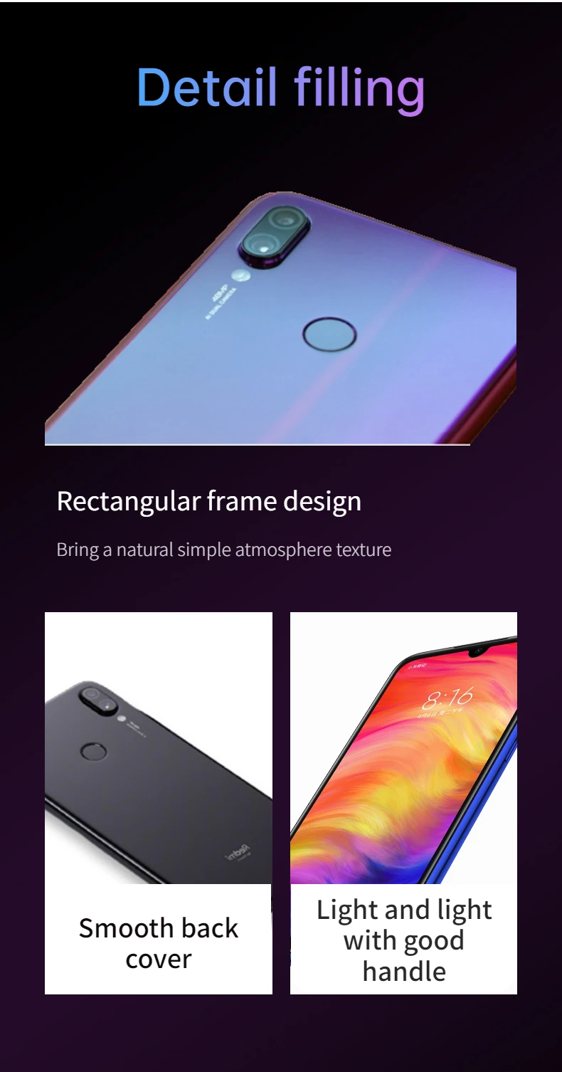 Secondhand Phone 99 New Used Second Hand Mobile Phone For Xiaomi Redmi Hongmi Note 7 4+64gb 6