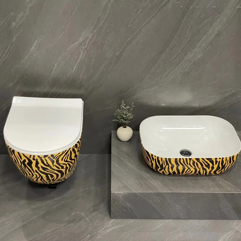 Luxury Toilet Sink Combo Gold Palace Sanitary Smart Bidet Matt Color ...