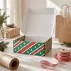 Christmas Red Green Star Stripe Print