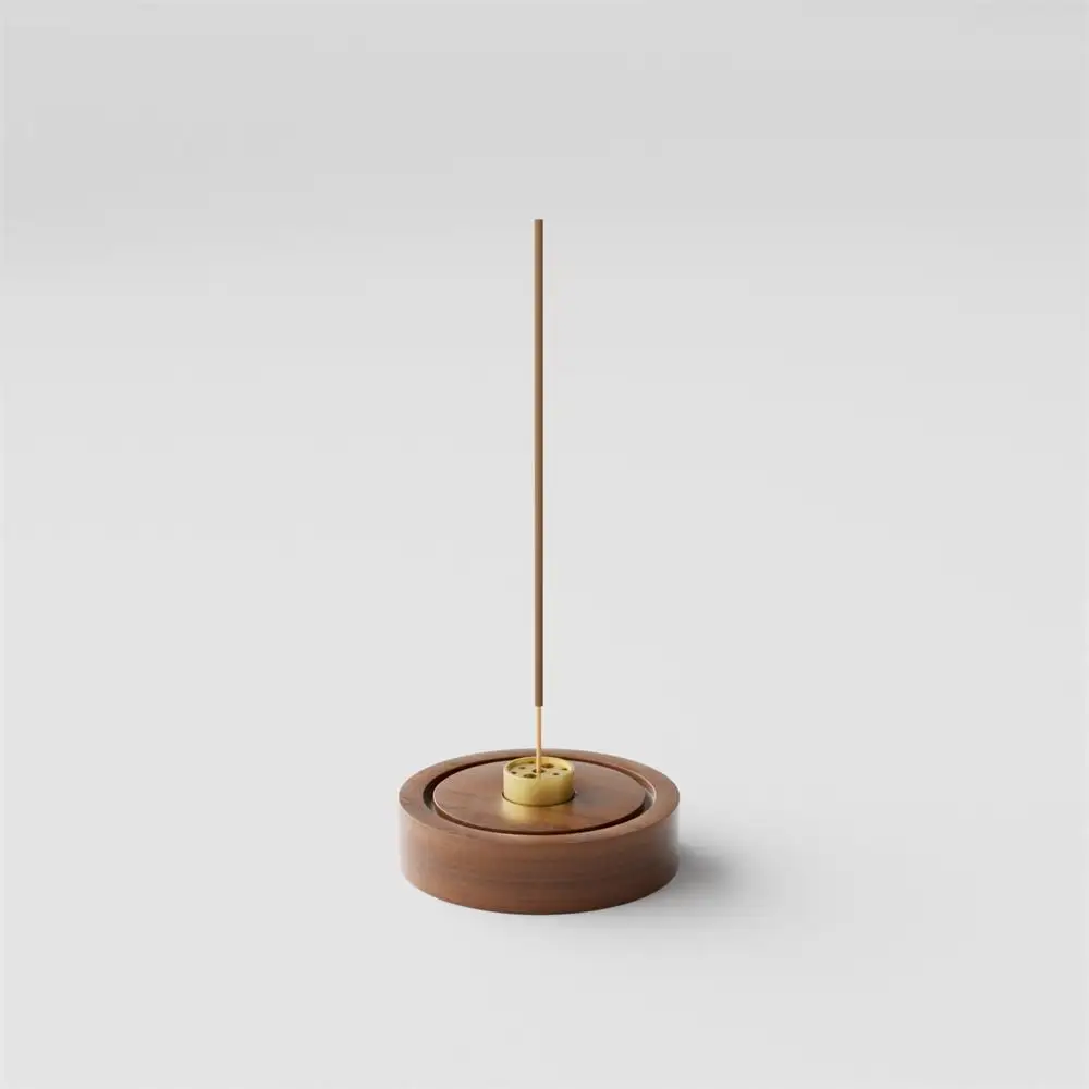 Maxery Wooden Incense Holder Unique Reverse Incense Burner With Ripple ...