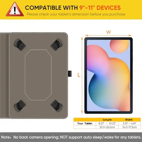 product laudtec tablet universal hulle for 11 inch multi winkel hulle universal for ipad air 11 2024 pu leather cover-3