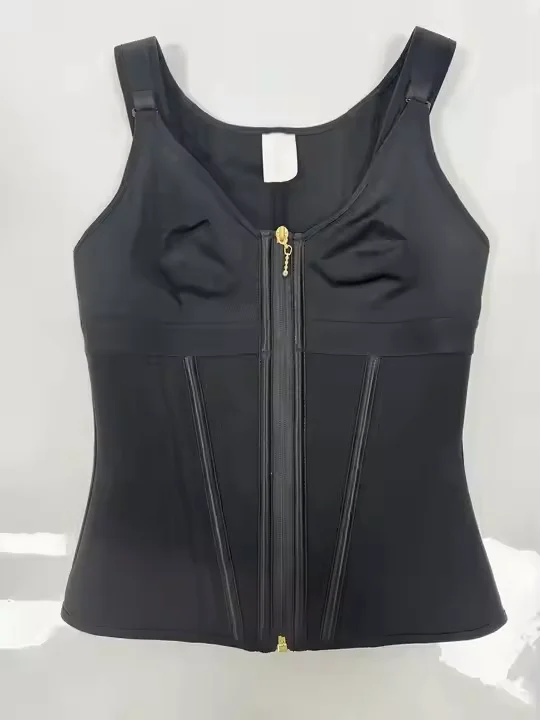 HKRXEC Zip-Front Structured Waist Trainer Vest