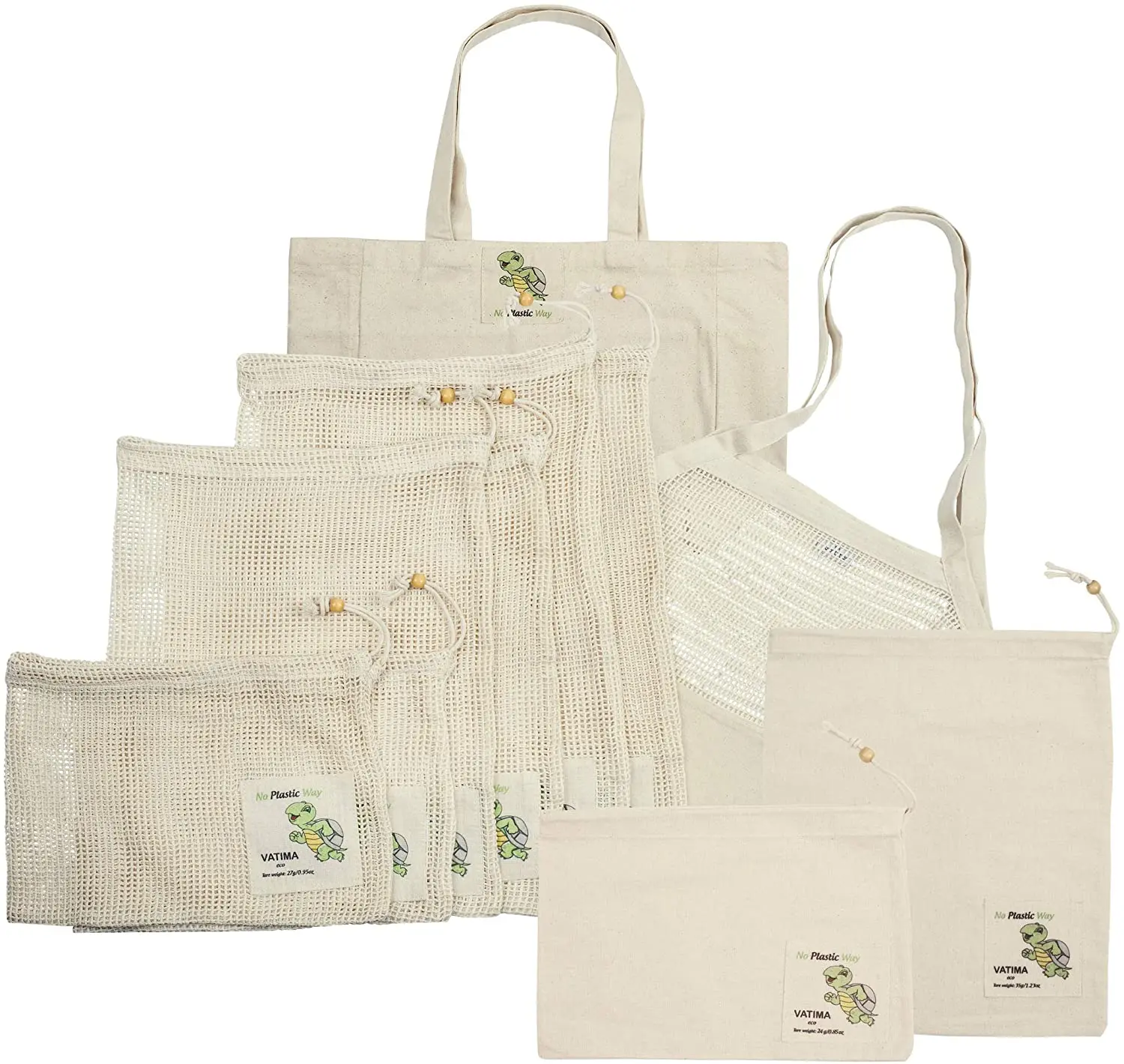 2021 BSCI free sample 100% organic eco friendly net string foldable vegetable storage multifunctional reusable cotton mesh bag