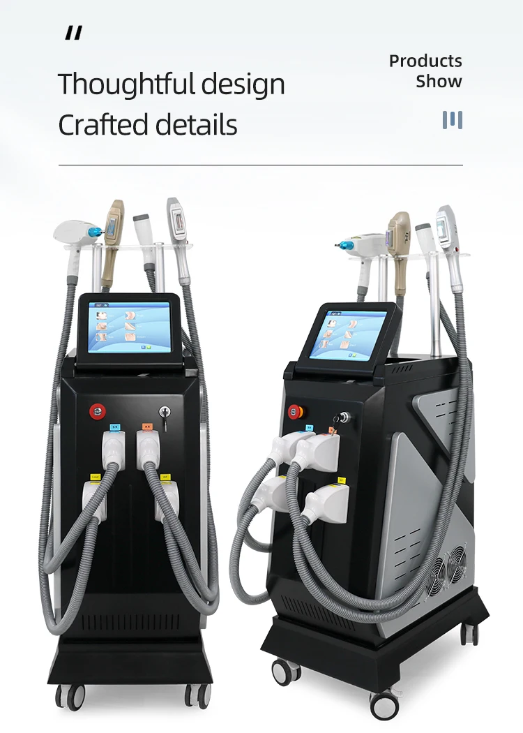 Guangzhou 4 in 1 Opt Ipl Laser Hair Removal Machine For Sale ND Yag Laser Tattoo Removal