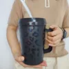 Black leopard print color