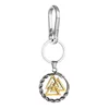 Pendentif bicolore avec fermoir bec d'aigle