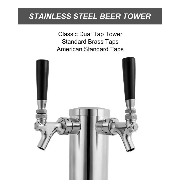 Stainless Steel Single/double/triple Tap Draft Beer Tower Brewing Draft