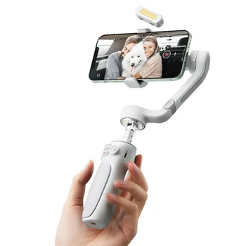 ZHIYUN Smooth Q4 3-Axis Smartphone Gimbal Stabilizer for iPhone Android Built-in Extension Rod Foldable Vlogging TikTok YouTube