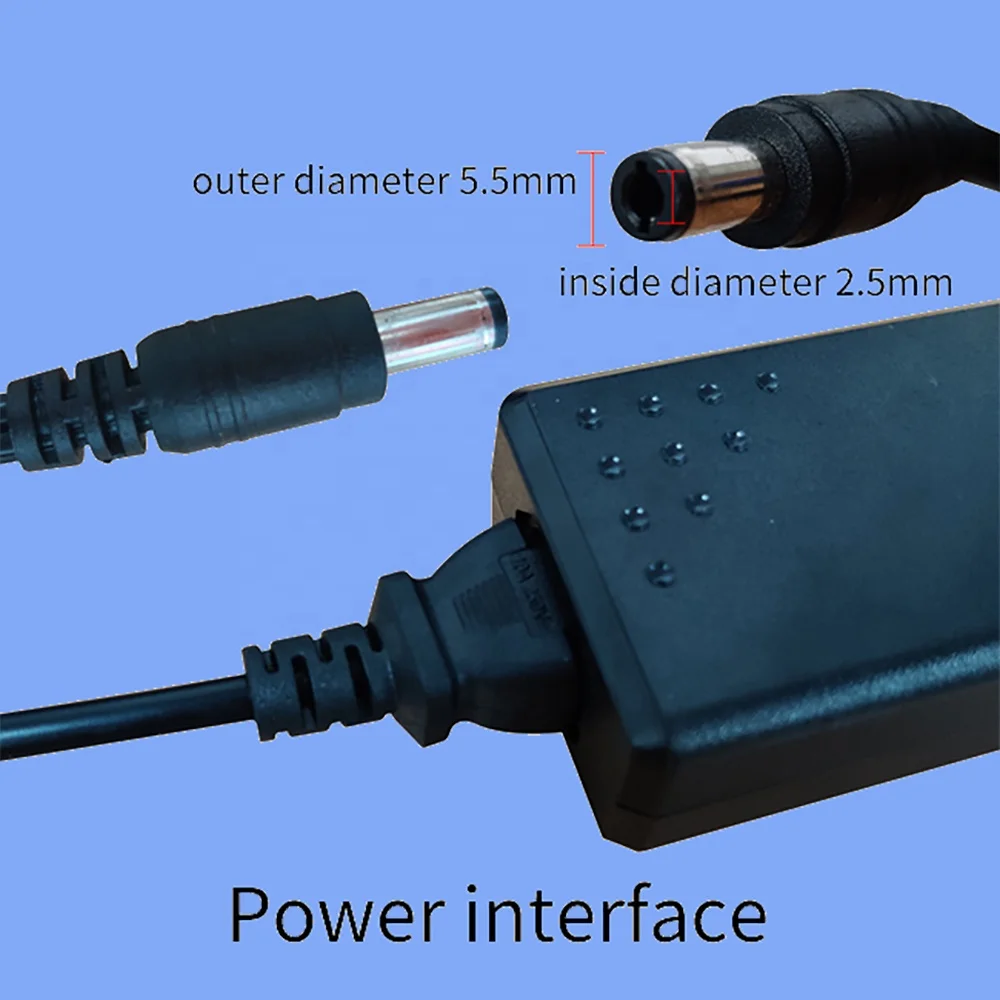 Factory Custom 12V DC Switching Power Adapter ABS Material Desktop Charger with 1-Year Warranty for All-in-One Desktops