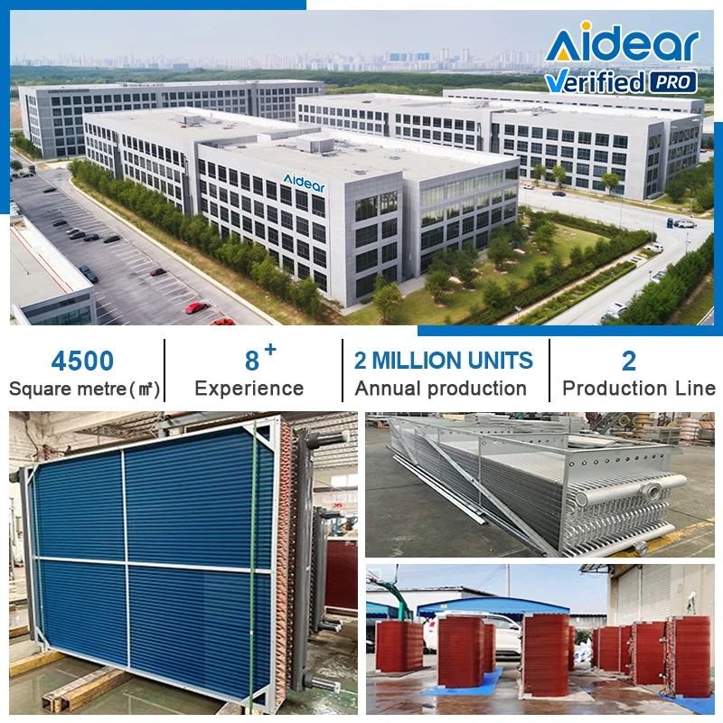 Aidear V-Shaped Condenser Coils with High-Efficiency Motor Core Components for Carrier Air Conditioning Units Durable Reliable