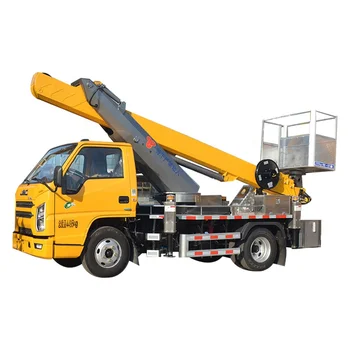 Chinese Brand Lugong 23 m telescopic Boom Hydraulic Aerial Cage For Sale