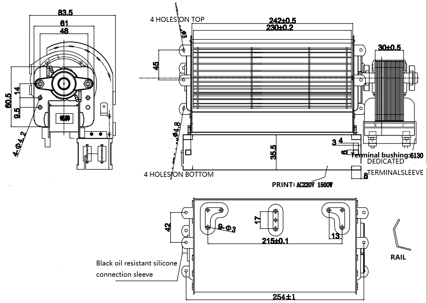 Cross Flow Fan, 220V, 50Hz - detail 14