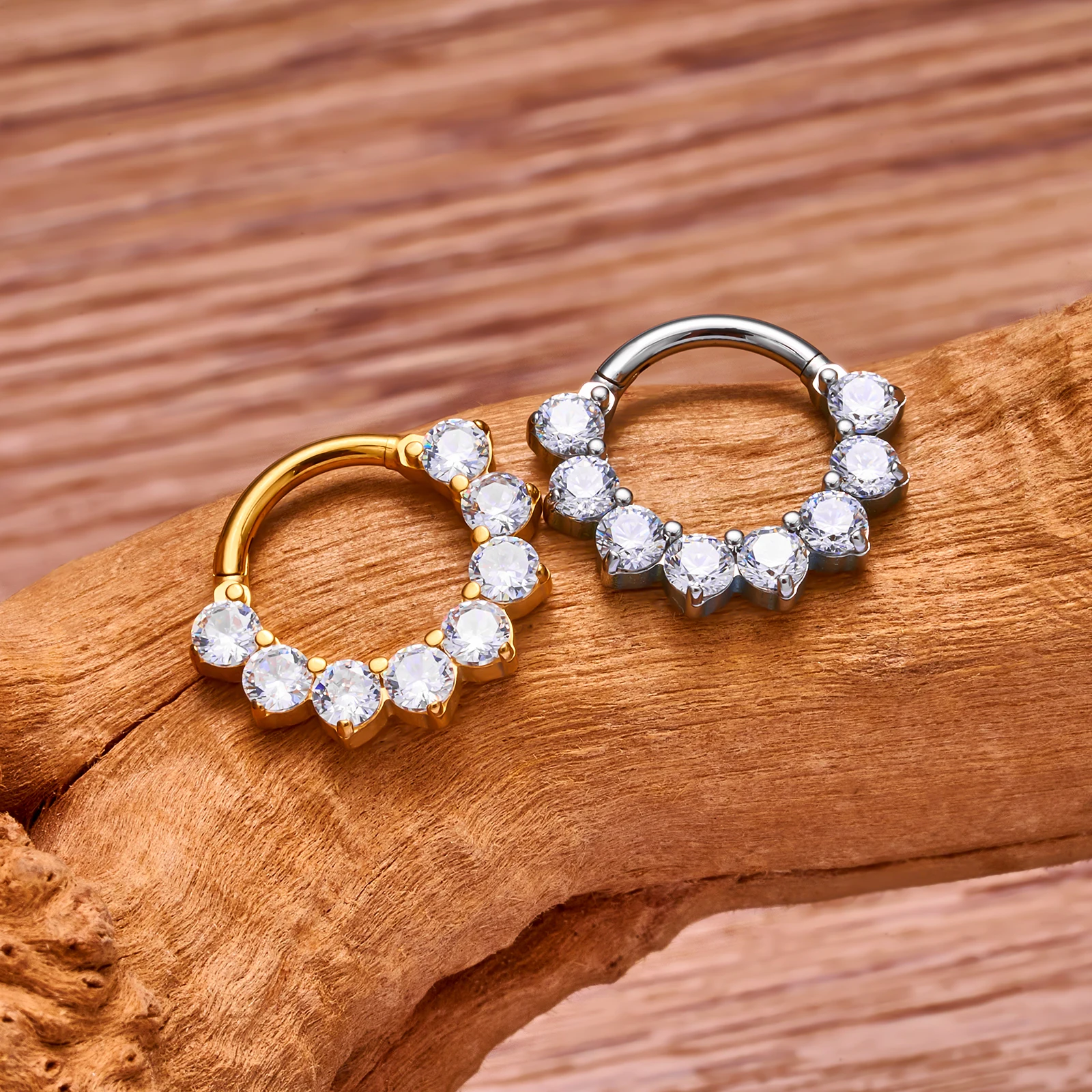 Fish Bone Nose Stud G23 Titanium Piercing Earrings