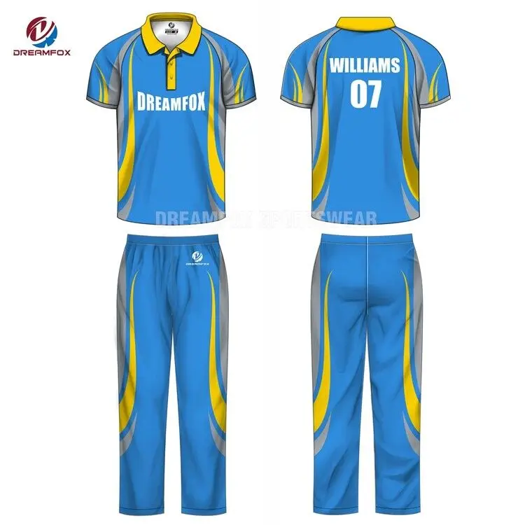 cricket team kit design