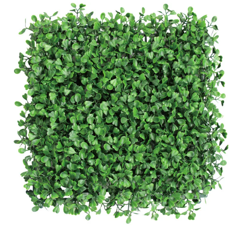 Genuine Vertical Tiles Silk Flower Plastic Artificial Green Plants Wall