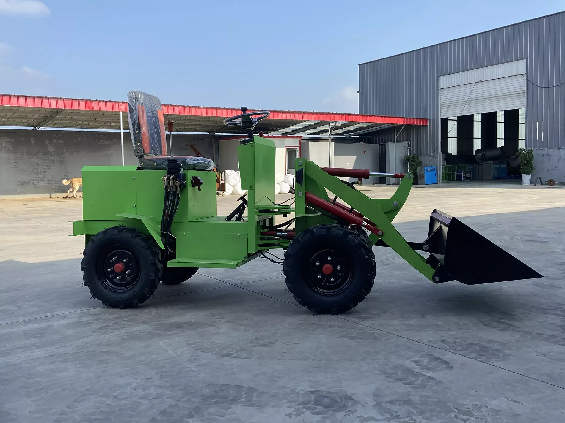 500KG Electric Loader - 400kg Mini Skid Steer Loader HT500 with Lithium ...
