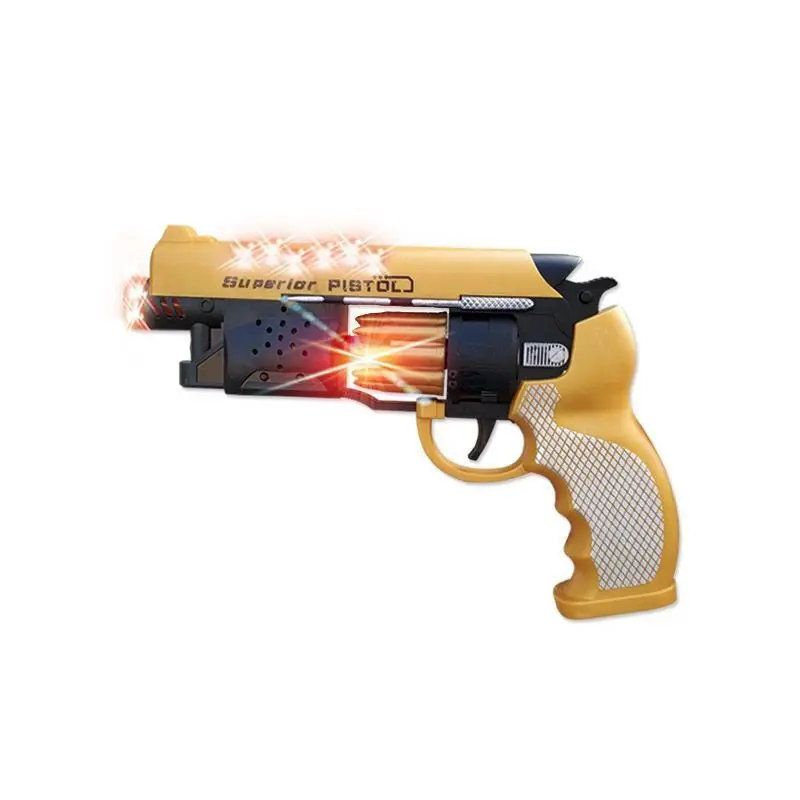 Wholesale New Electric Toy Gun Light Music Toy Pistol Camo Cartoon Eight Tone Gun