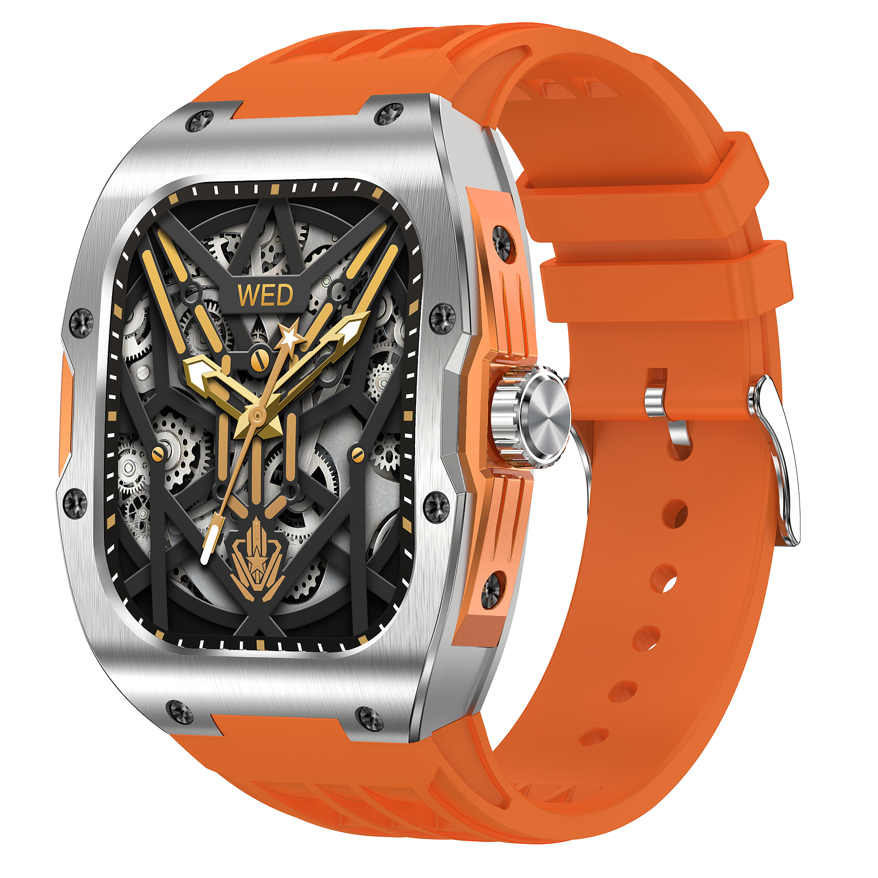 2024 AK69 Smart Watch BT Call 1.95 AMOLED Screen Heart Rate Blood Oxygen Monitoring Outdoor Multi-Sports Smartwatch