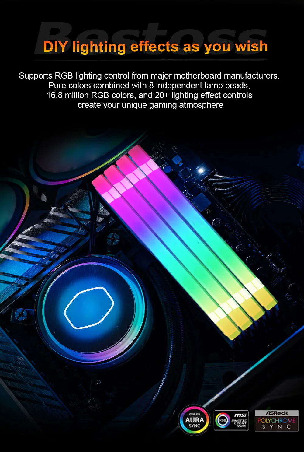 値下げ！！Bestoss DDR4-3200 16GB 4枚セット 64GB W4U3200CS-16G | CFD Standard DDR4-3200 デスクトップ用メモリ