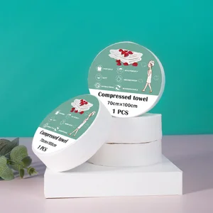 Large Disposable Compressed Bath Towels for Beach Swimming and Traveling