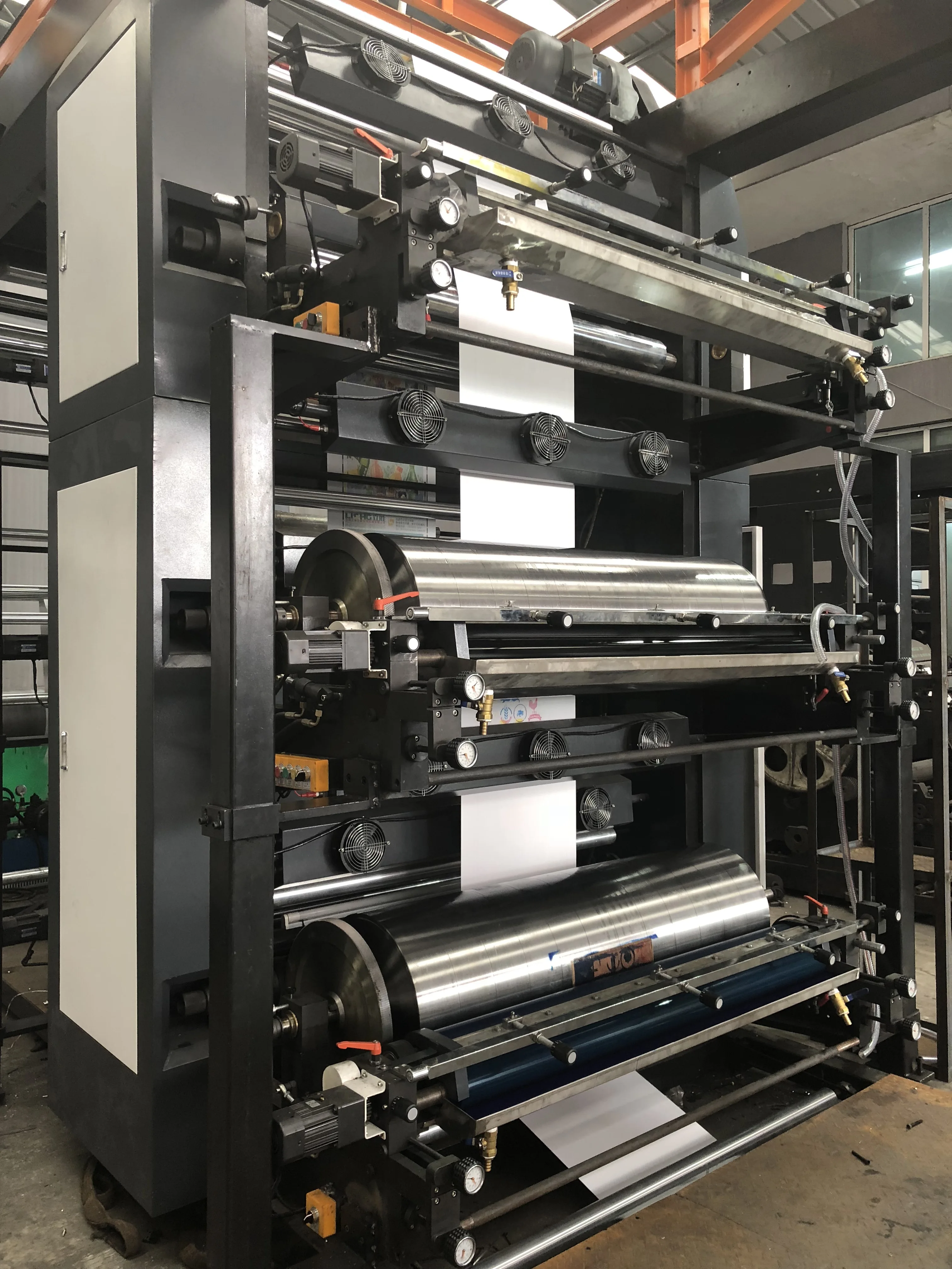 Multicolor 4 Colour Flexo Label Printing Machine