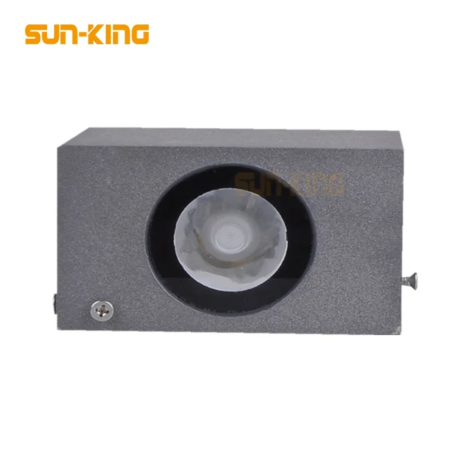 Квадратный пейзаж на открытом воздухе 3200K 4000K декоративный строительный 4-сторонняя светодиодная узкий угол стены свет 8W