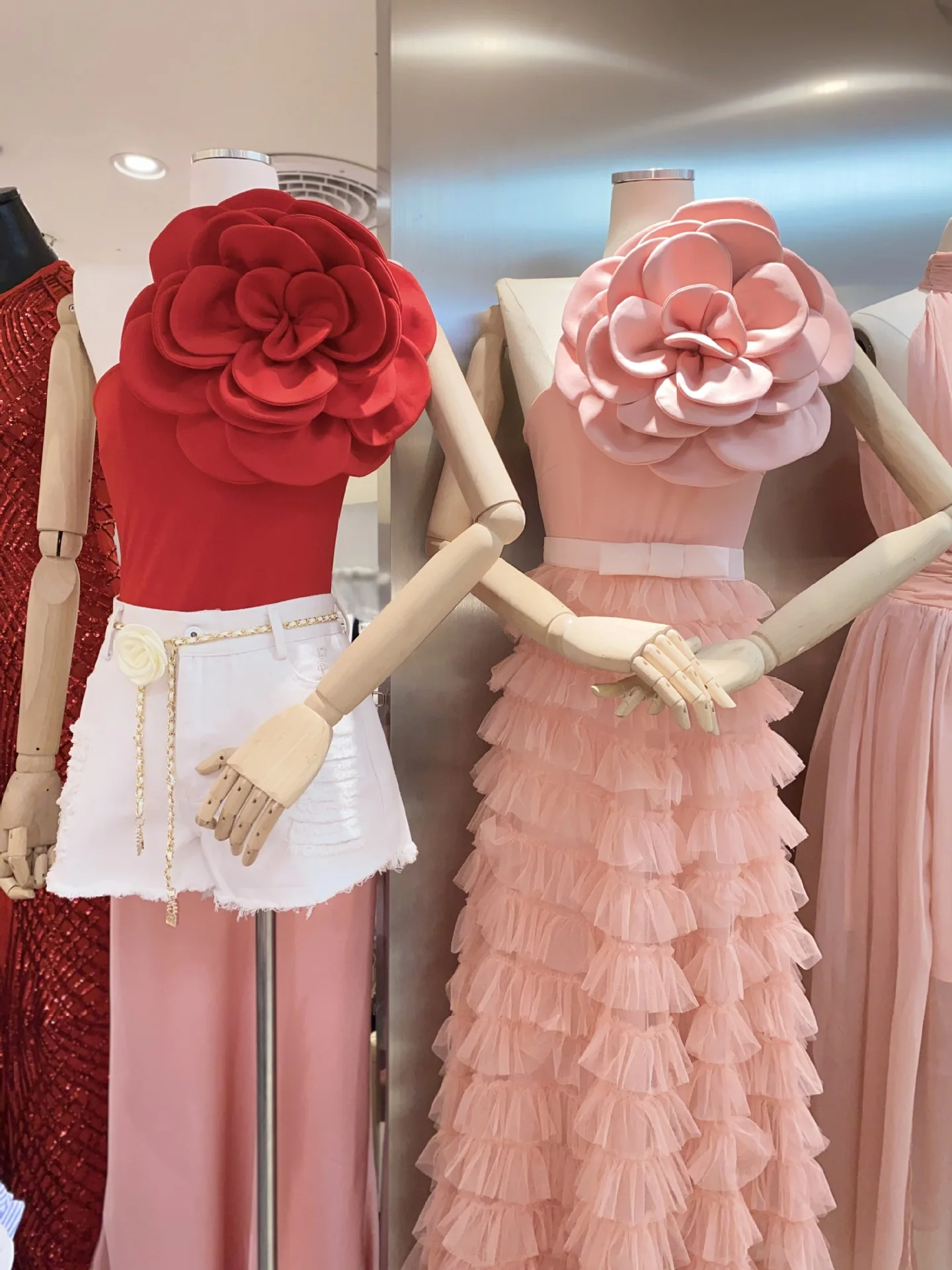 Women 3D Flower Bodysuit Shapewear - Slim One Shoulder Tops