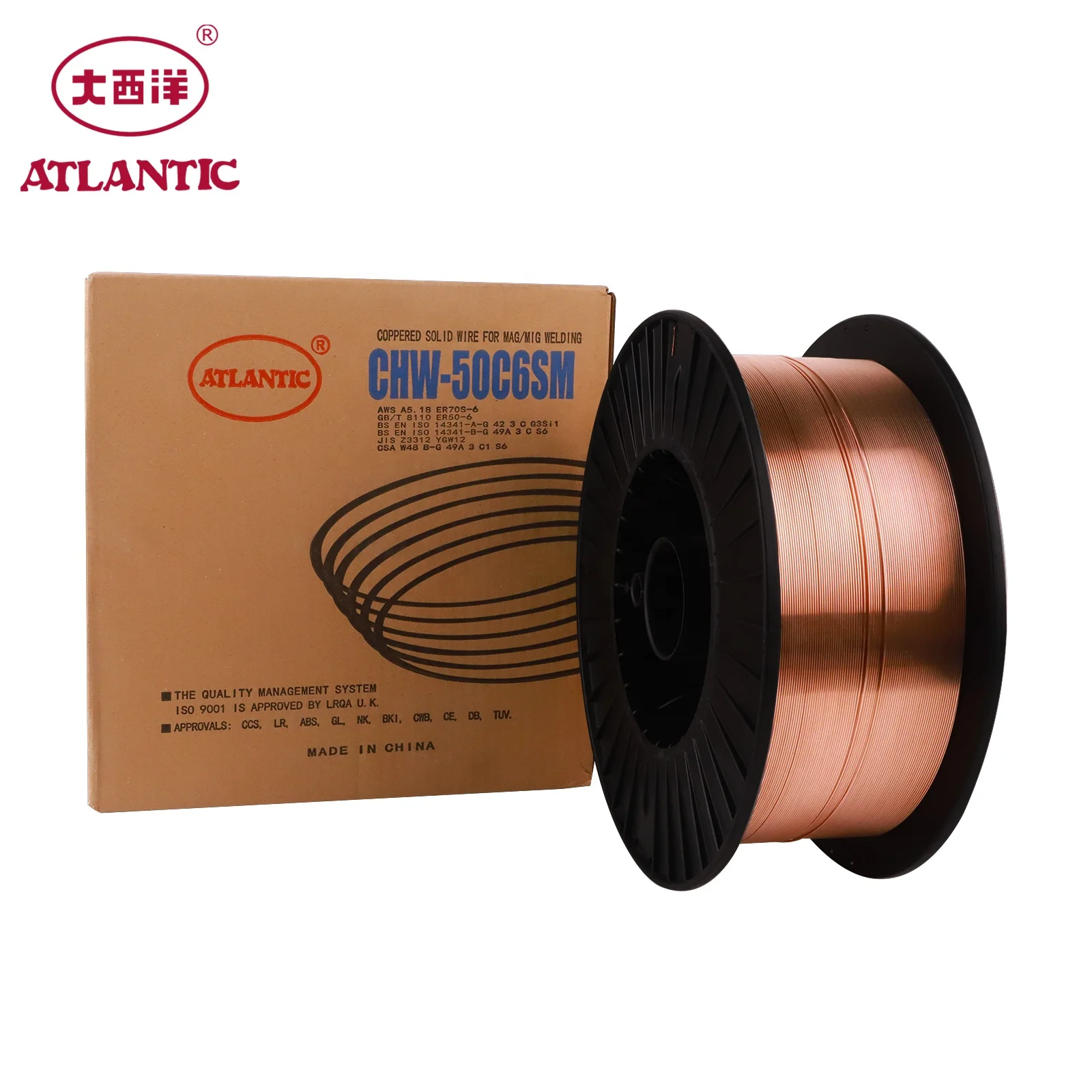 ATLANTIC OEM ODM Ex-factory Price Ordinary Various Specifications Copper Welding Wire ER70S-6 Welding Wire
