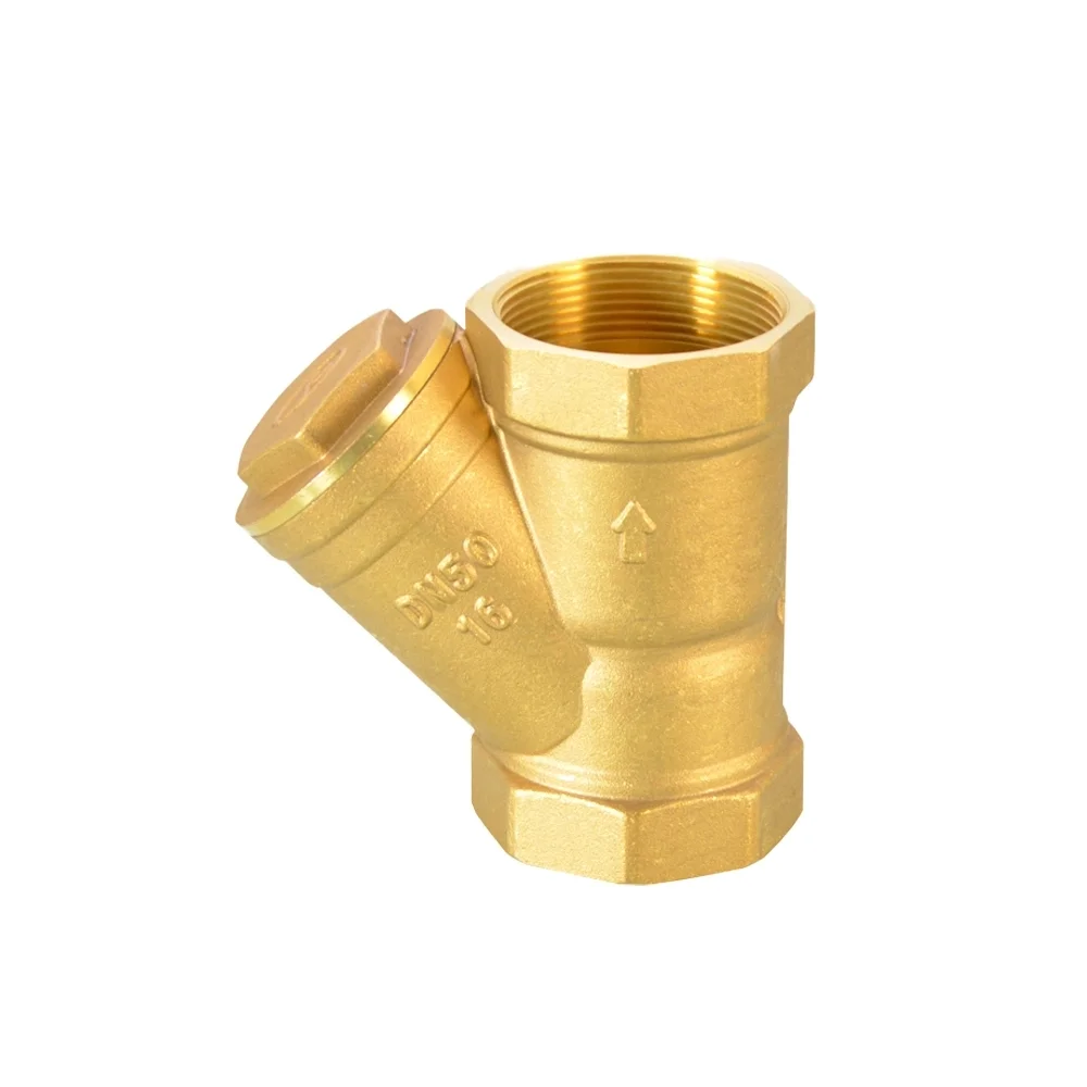 Brass Y Strainer Drain Valve Wholesale 1/2 - 2 Inch Brass Y Strainer Filter Drain Check Valve details