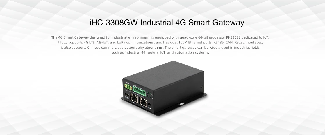Industrial 4G Smart Gateway RK3308 - Quadcore Iot Solution