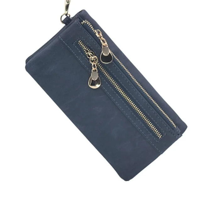 Monedero 2 En 1 Desmontable - Doble Bolsillo, Cremallera, Varios Colores