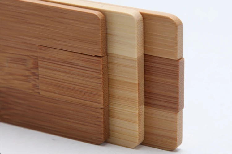 Wooden/bamboo pen drive 2021 Hot selling eco wood credit card bulk usb flash drive - ANKUX.COM