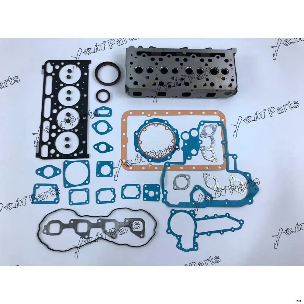 Engine Cylinder Head With Full Gasket Set For Kubota V2203 Dump Truck Generator Set Marine Diesel Engine Parts