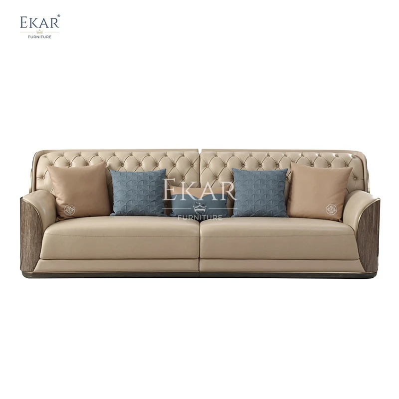 product new design shell pattern champagne gold luxury living room sofa living room furniture-65