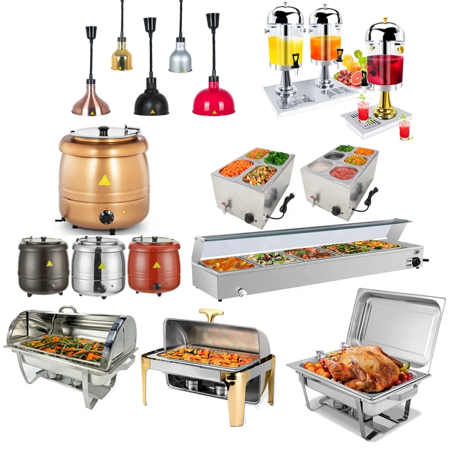 Hotel Restaurant Stainless Steel Buffet Food Warmer Set Round Economic Buffet  Chafer Set Chafing Dishes For Catering - Buy Food Warmer,Chafing  Dish,Catering Equipment Product on 