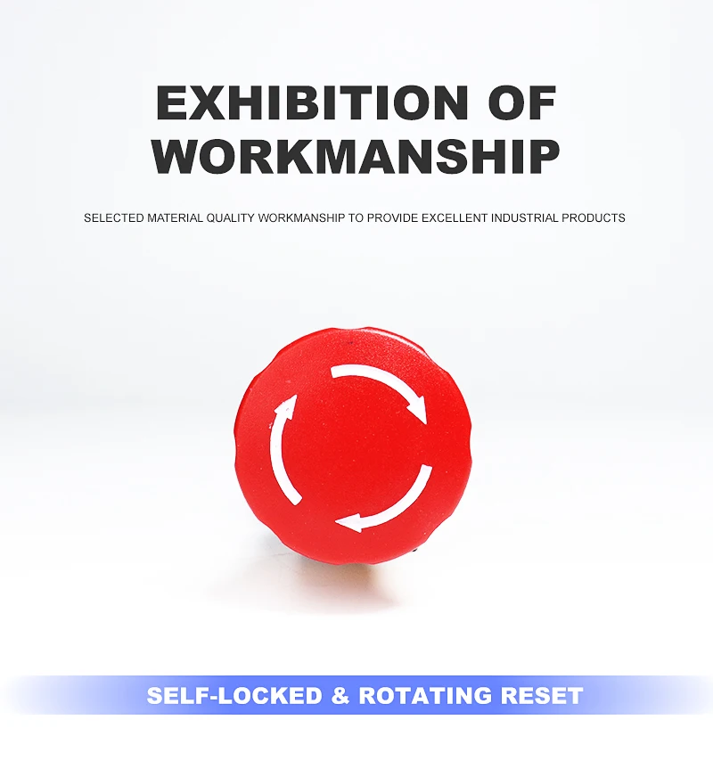 22mm Emergency Stop Button Switch Fxb3801zs Stop Rotation Button 1nc